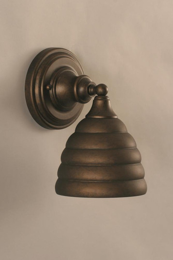 One Light Bronze Beehive Metal Shade Wall Light (418|40-BRZ-425)
