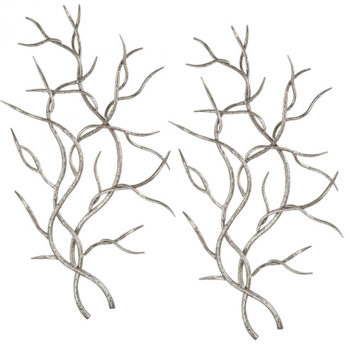 Uttermost Silver Branches Wall Art S/2 (85|04053)