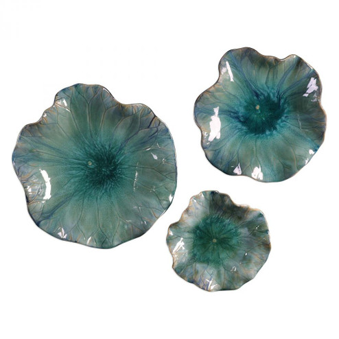 Uttermost Abella Ceramic Flowers Set/3 (85|04100)
