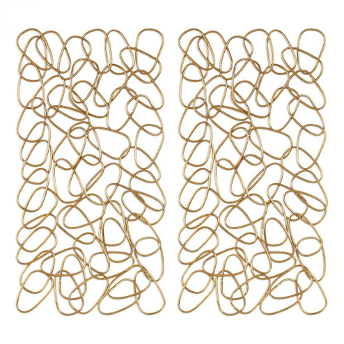 Uttermost In The Loop Gold Wall Art Set/2 (85|04124)