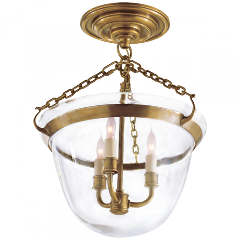 Country Semi-Flush Bell Jar Lantern (279|CHC 2109AB)