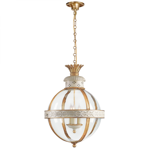 Crown Top Banded Globe Lantern (279|CHC 2111AW-CG)