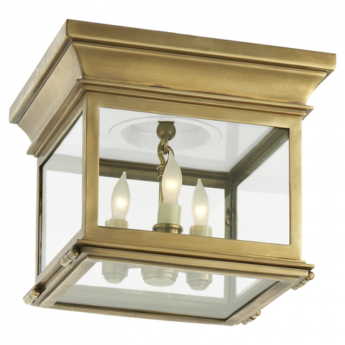 Club Small Square Flush Mount (279|CHC 4128AB-CG)