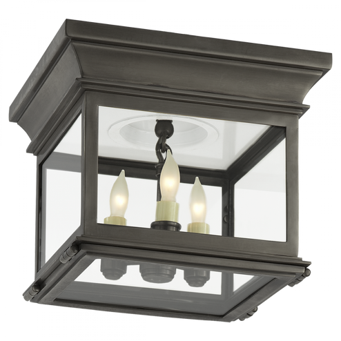 Club Small Square Flush Mount (279|CHC 4128BZ-CG)