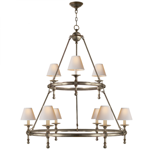 Classic Two-Tier Ring Chandelier (279|SL 5813AN-NP)