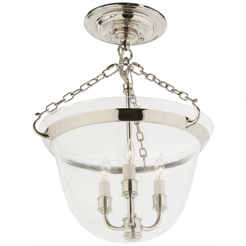 Country Semi-Flush Bell Jar Lantern (279|CHC 2109PN)