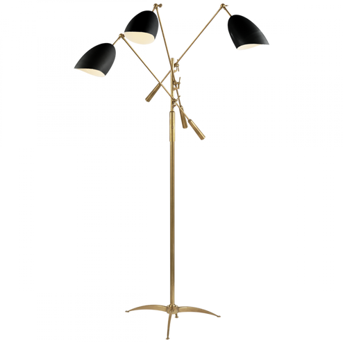 Sommerard Triple Arm Floor Lamp (279|ARN 1009HAB-BLK)