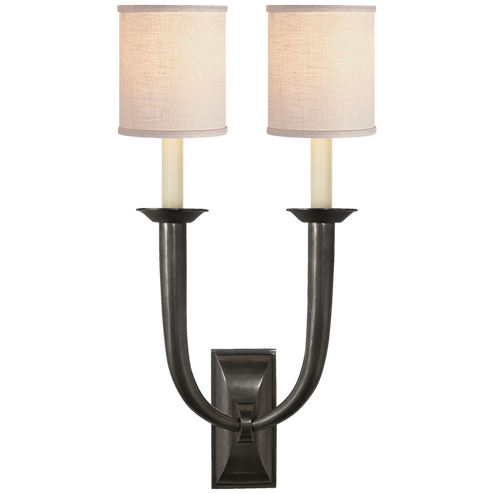 French Deco Horn Double Sconce (279|S 2021BZ-L)