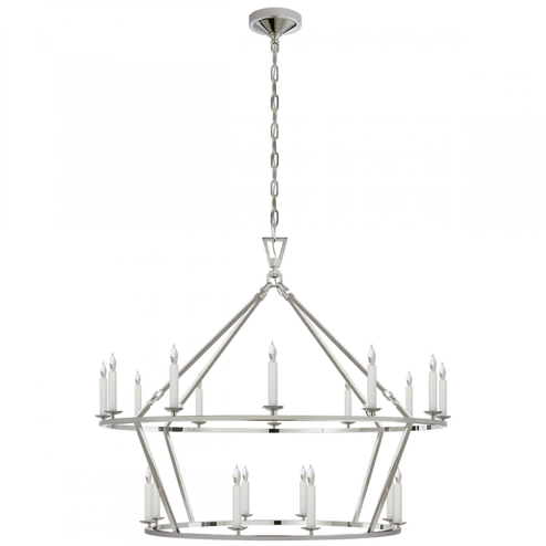 Darlana Large Two-Tiered Ring Chandelier (279|CHC 5179PN)