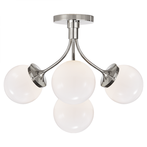 Prescott Medium Semi-Flush Mount (279|KS 4407PN-WG)