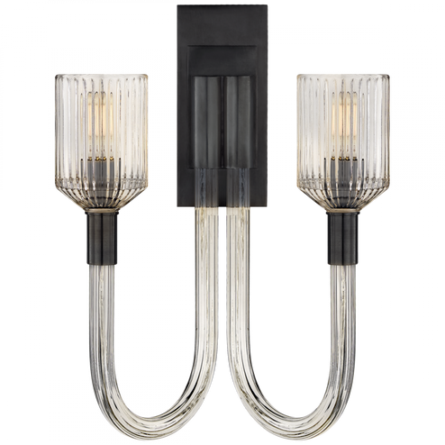 Reverie Double Sconce (279|KW 2404CRB/BZ)