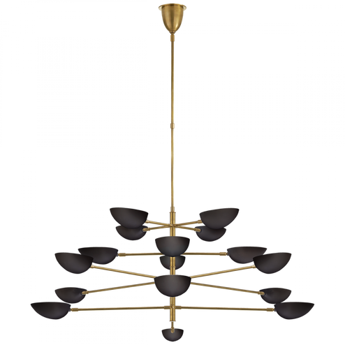 Graphic Grande Four-Tier Chandelier (279|ARN 5503HAB-BLK)