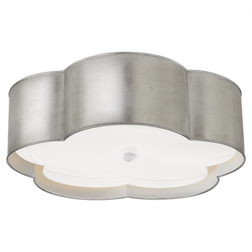 Bryce Large Flower Flush Mount (279|KS 4118BSL/WHT-FA)