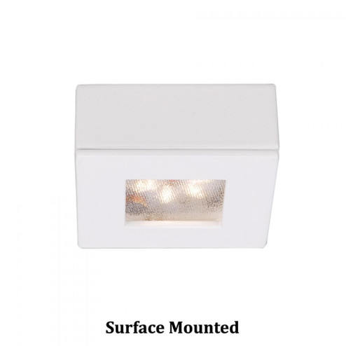 LED SQUARE BUTTON LIGHTS 3000K WT (16|HR-LED87S-WT)