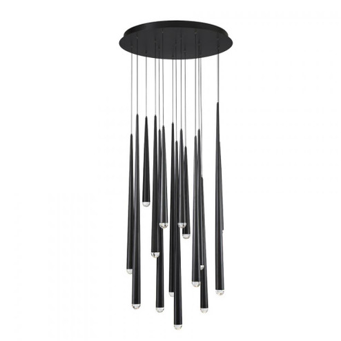 Cascade Multilight Pendant Light (3612|PD-41715R-BK)