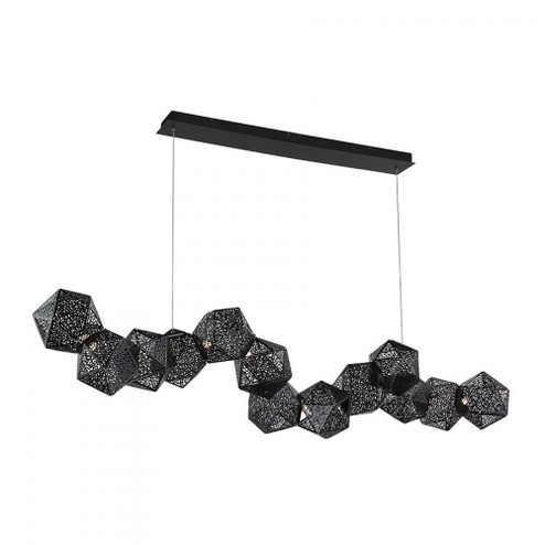 RIDDLE 64IN 13LGT LINEAR PENDANT 3000K (3612|PD-62864-BK)