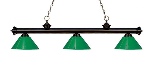 3 Light Billiard (276|200-3BRZ-PGR)