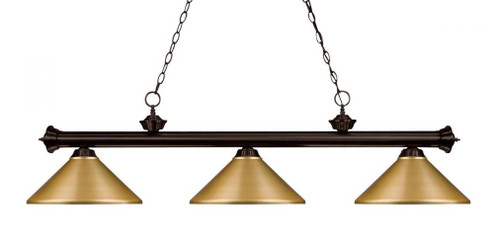 3 Light Billiard (276|200-3BRZ-MSG)