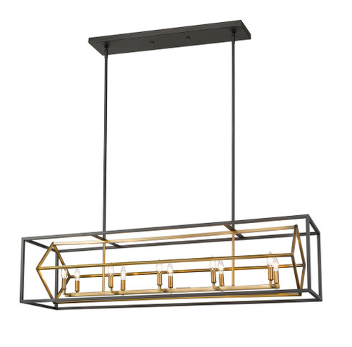 10 Light Linear Chandelier (276|457-10L-OBR-BRZ)