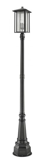 3 Light Outdoor Post Mounted Fixture (276|554PHXLR-564P-BK)