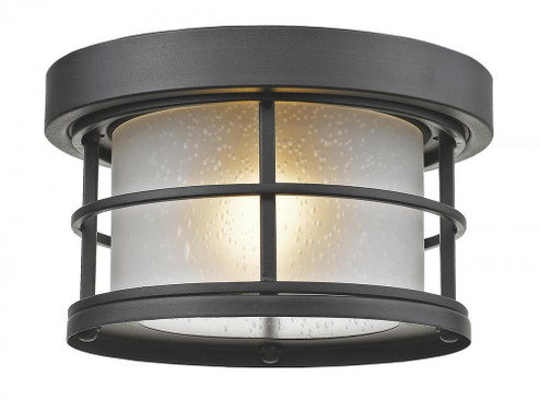 1 Light Outdoor Flush Mount (276|556F-BK)