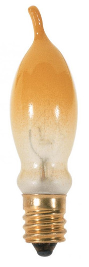 7.5 Watt CA5 Incandescent; Yellow; 1500 Average rated hours; 35 Lumens; Candelabra base; 120 Volt (27|S3243)