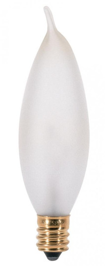 15 Watt CA8 Incandescent; Frost; 1500 Average rated hours; 95 Lumens; Candelabra base; 120 Volt (27|S3277)