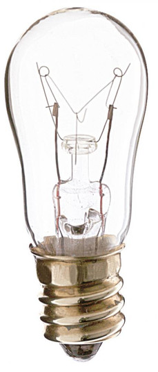 6 Watt S6 Incandescent; Clear; 2500 Average rated hours; 30 Lumens; Candelabra base; 130 Volt (27|S3900)