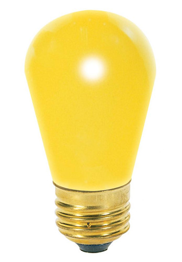 11 Watt S14 Incandescent; Ceramic Yellow; 2500 Average rated hours; Medium base; 130 Volt (27|S3960)