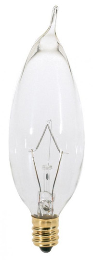 7.5 Watt C9 1/2 Incandescent; Clear; 3000 Average rated hours; 37 Lumens; Candelabra base; 120 Volt (27|S4988)