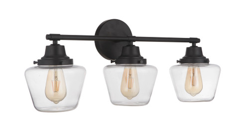 Essex 3 Light Vanity in Flat Black (20|19528FB3)
