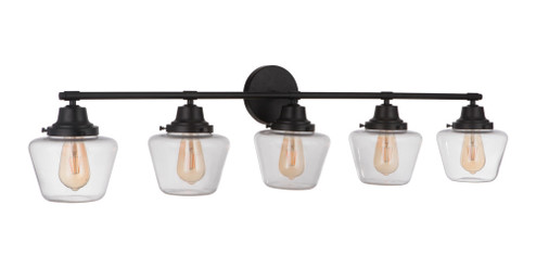Essex 5 Light Vanity in Flat Black (20|19548FB5)