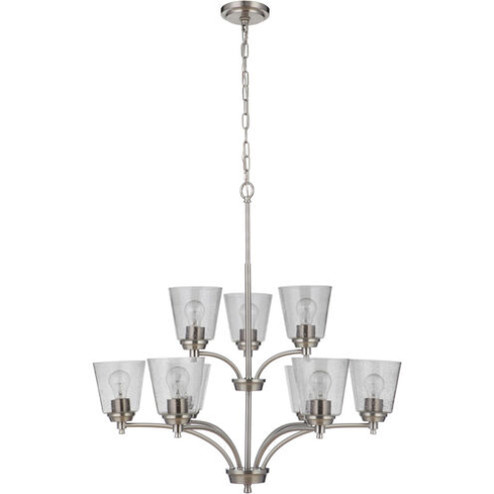 Tyler 9 Light Chandelier in Brushed Polished Nickel (20|50229-BNK)