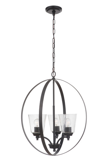 Tyler 3 Light Foyer in Flat Black (20|50233-FB)