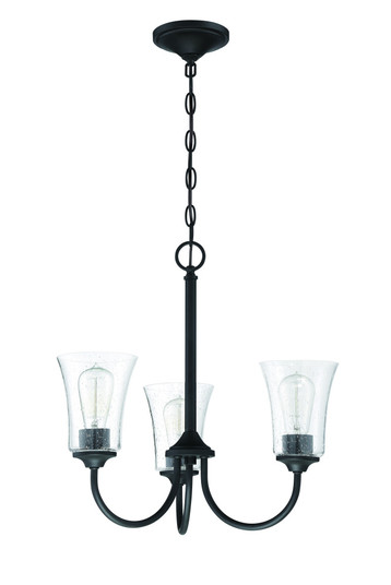 Gwyneth 3 Light Chandelier in Flat Black (20|50423-FB)