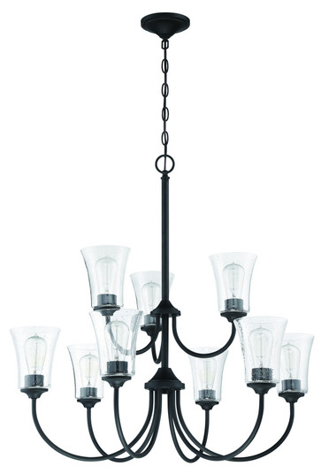 Gwyneth 9 Light Chandelier in Flat Black (20|50429-FB)