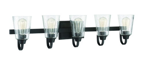 Grace 5 Light Vanity in Espresso (Clear Seeded Glass) (20|41905-ESP-CS)