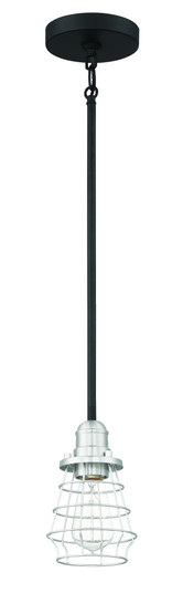 Thatcher 1 Light Mini Pendant in Flat Black/Brushed Polished Nickel (20|50691-FBBNK)