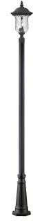 2 Light Outdoor Post Mounted Fixture (276|533PHM-519P-BK)