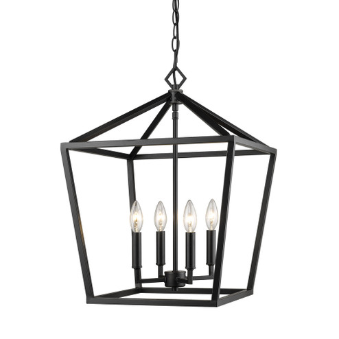 4-Light Pendant light Matte Black (670|3244-MB)