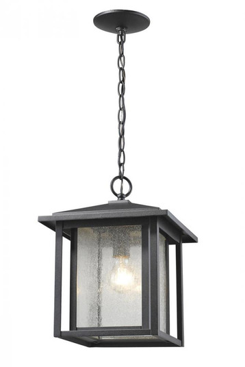 1 Light Outdoor Chain Mount Ceiling Fixture (276|554CHB-BK)