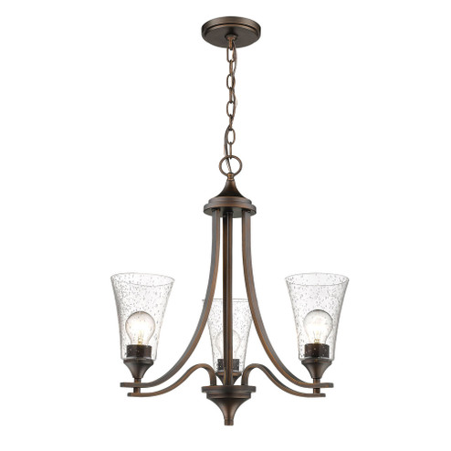 Natalie 3-Light Chandelier Ceiling Light Rubbed Bronze (670|1463-RBZ)