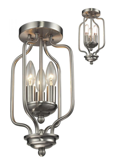 3 Light Flush Mount (276|434-14-BN)