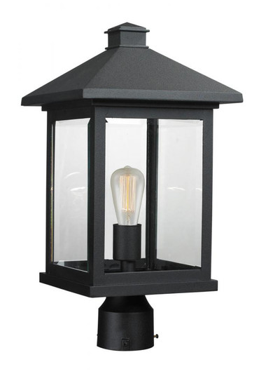 1 Light Outdoor Post Mount Fixture (276|531PHBR-BK)