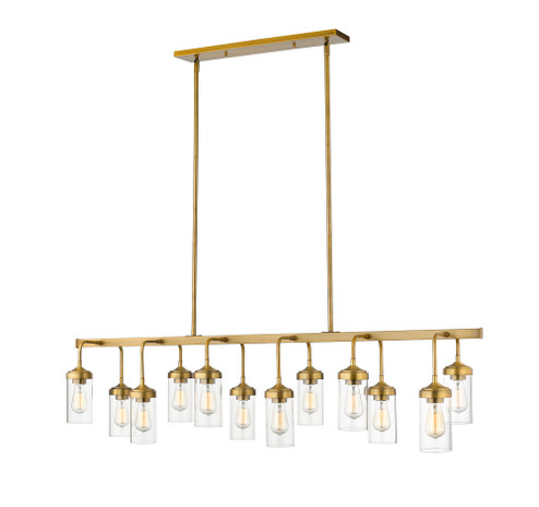 12 Light Linear Chandelier (276|617-12L-FB)