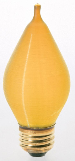 40 Watt C15 Incandescent; Spun Amber; 4000 Average rated hours; Medium base; 120 Volt; Carded (27|S2716)
