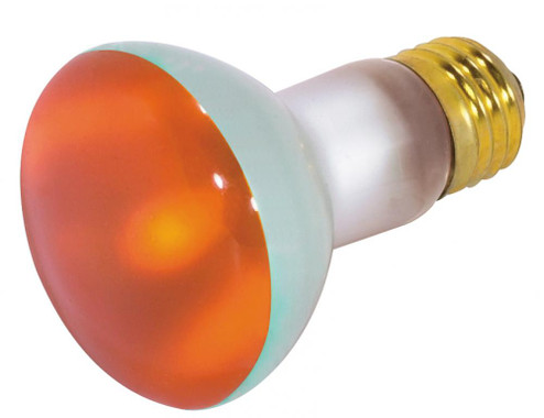 50 Watt R20 Incandescent; Amber; 2000 Average rated hours; Medium base; 130 Volt (27|S3203)