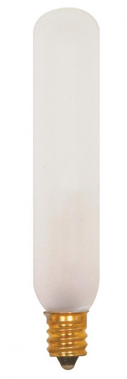 15 Watt T6 Incandescent; Frost; 2500 Average rated hours; 90 Lumens; Candelabra base; 120 Volt (27|S3315)