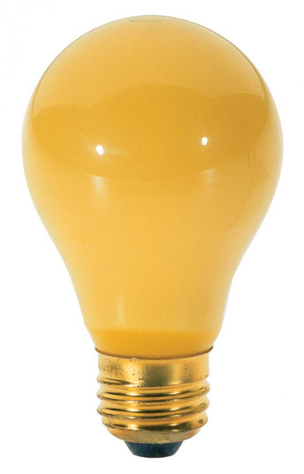 100 Watt A19 Incandescent; Yellow; 2000 Average rated hours; Medium base; 130 Volt; 2/Pack (27|S3939)