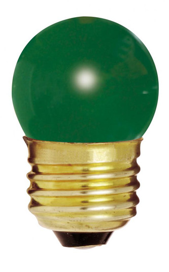 7.5 Watt S11 Incandescent; Ceramic Green; 2500 Average rated hours; Medium base; 120 Volt; Carded (27|S4509)